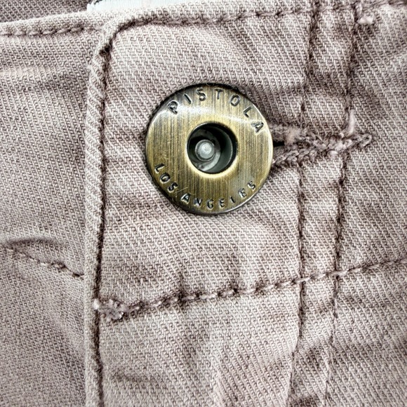 Pistola Mara Straight Leg Capri Utility Pants in Mauve Purple Size 29 - Picture 6 of 8